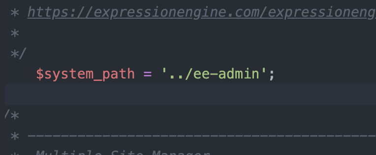 New code setting