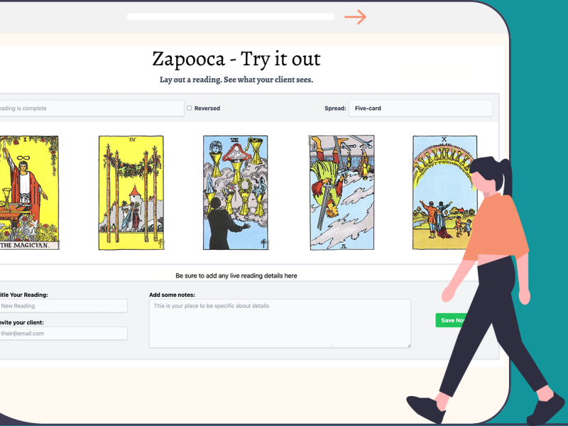 Introducing Zapooca - Tarot Tooling for Spiritual Business Image